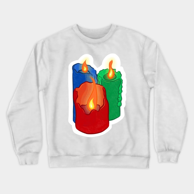 Candles Crewneck Sweatshirt by Ruxandas